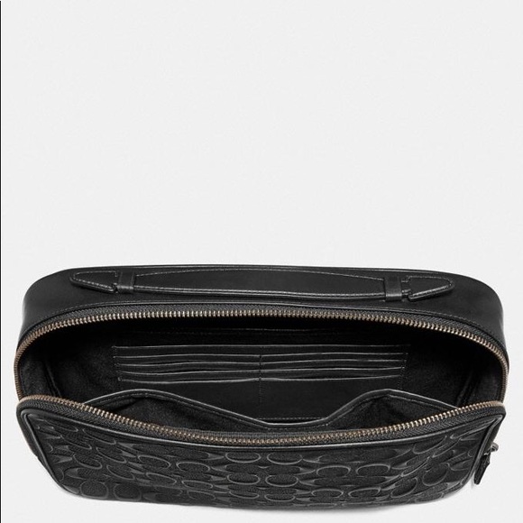 coach multifunction pouch in signature leather - Picture 2 of 7